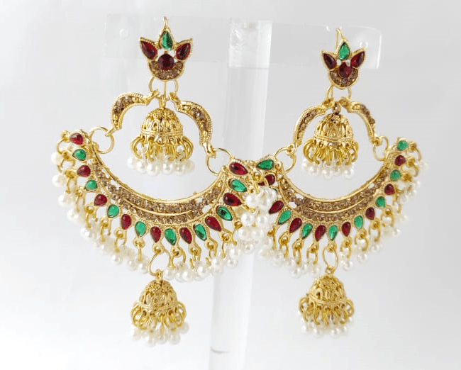 Multicolor Jhumki Earrings design with Price in Pakistan 2022, Buy Earrings for Women Online in Pakistan 2022, Free Shipping, Cash on Delivery.