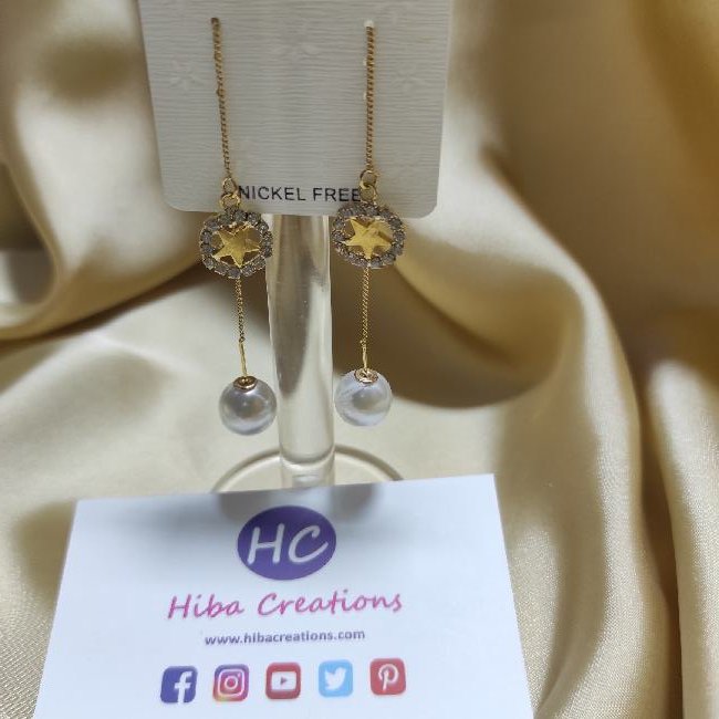 New Earrings Design in Pakistan for Wedding, Golden Star Earrings Design, Price in Pakistan. Earrings Price Updated 2022. Cash on Delivery.